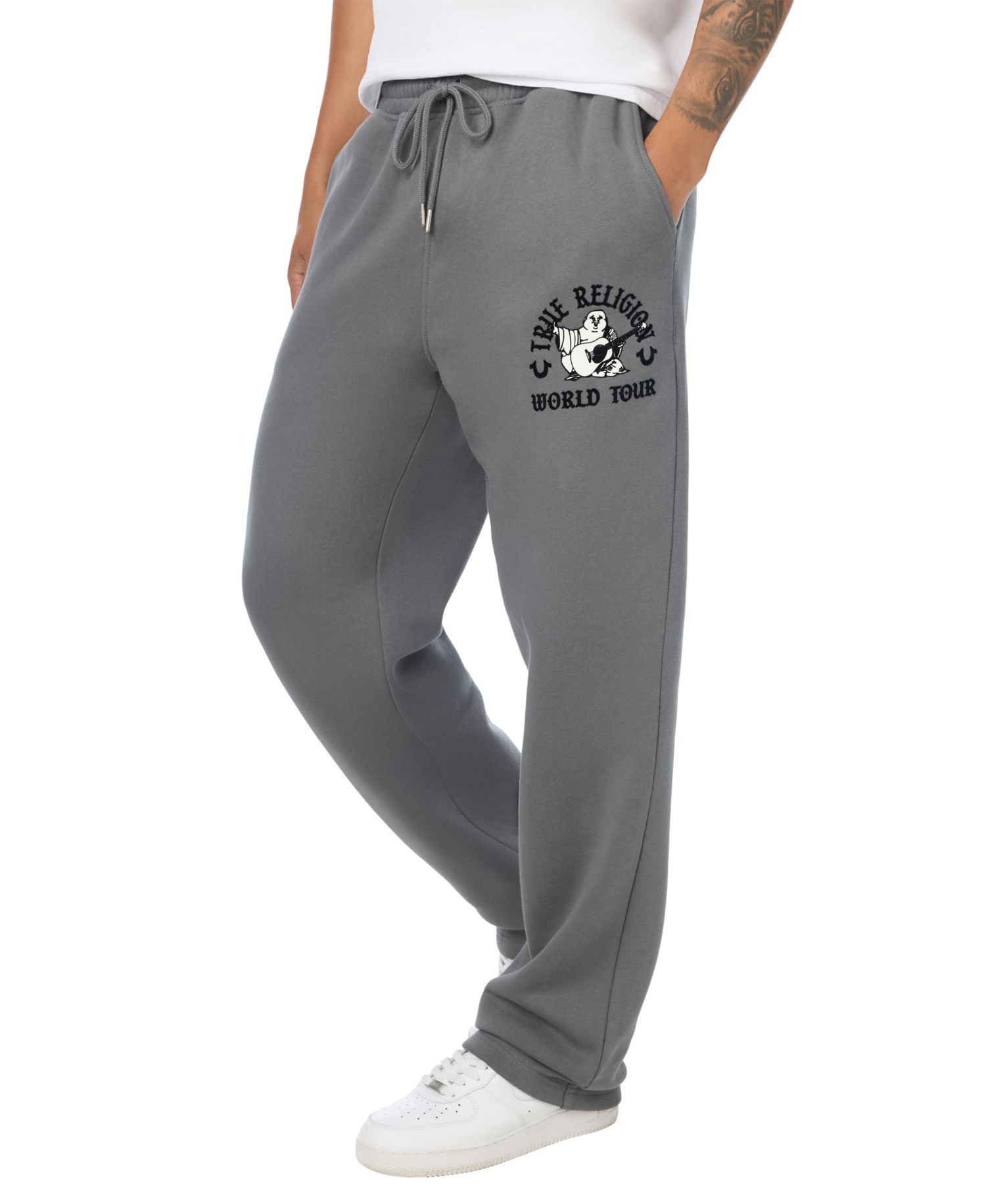 Men's Buddha Fleece Flocked Graphics Sweatpants