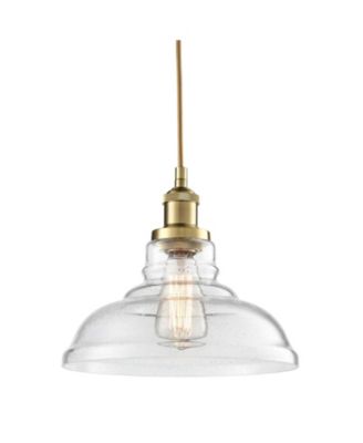 Modern Glass Pendant Light with Bubble Dome Shade Dimmable