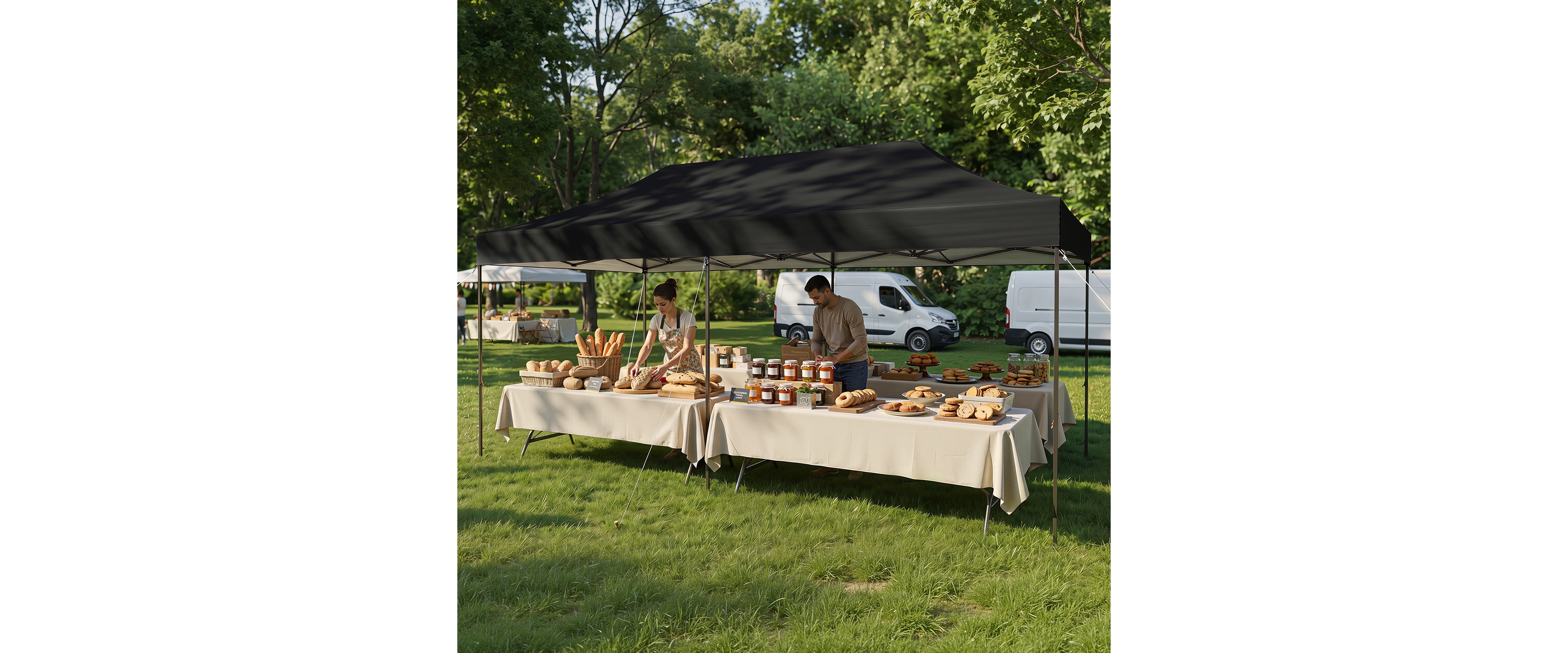 Aoxun Pop Up Canopy Tent, Instant Setup Waterproof Uv Protection Shelter with Roller Bag for Wedding Camping Lawn