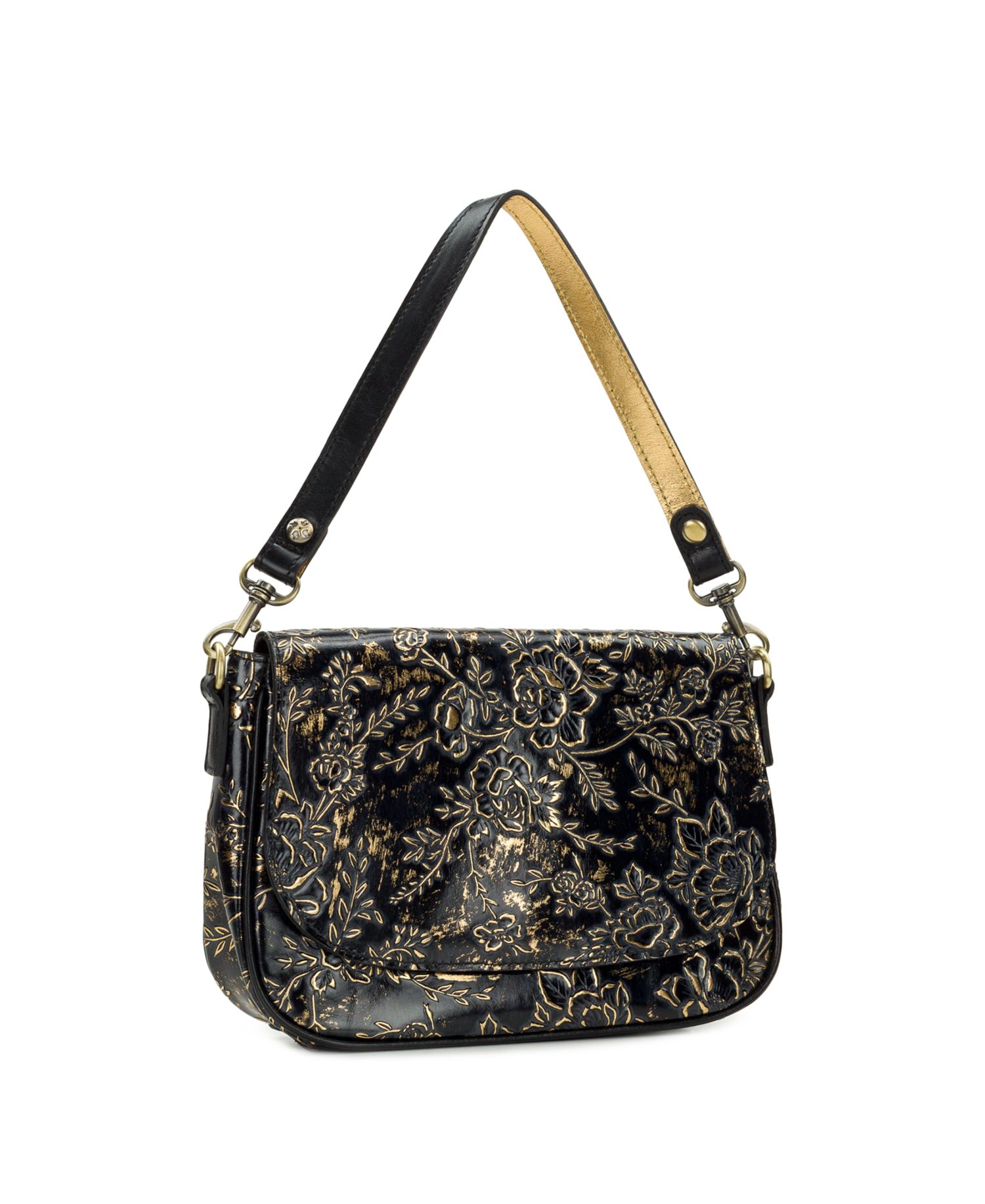 Abbey Rose Garden Leather Crossbody Bag
