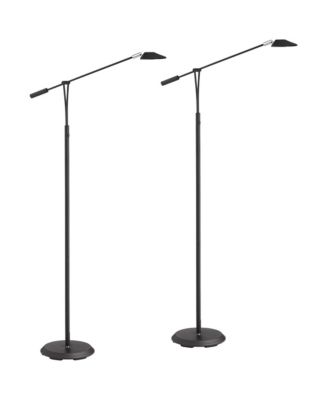 Arnie Modern 62 inch Tall Standing Floor Lamps Set of 2 Lights Pharmacy-Style LED Adjustable Arm Finish Living Room