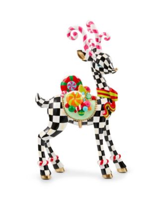 Confetti Christmas Standing Deer Figure