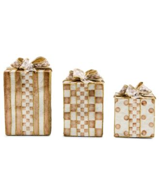 Mocha Capiz Gift Boxes, Set of 3