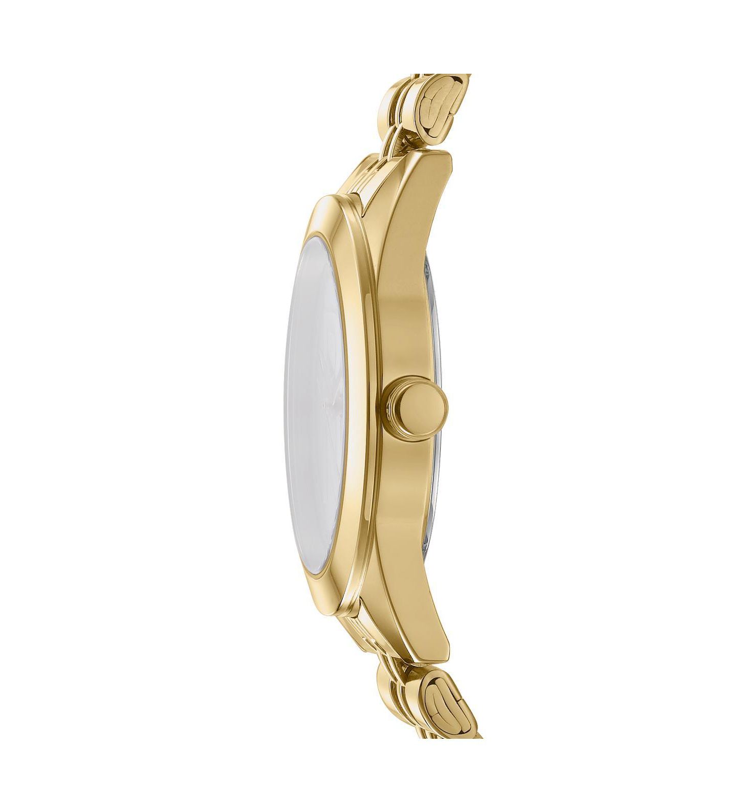Женские часы DKNY Quartz Parsons Logo Water-Resistant Gold-Tone Stainless Steel Bracelet Watch, 32 mm, цвет: Золотой — фото 2