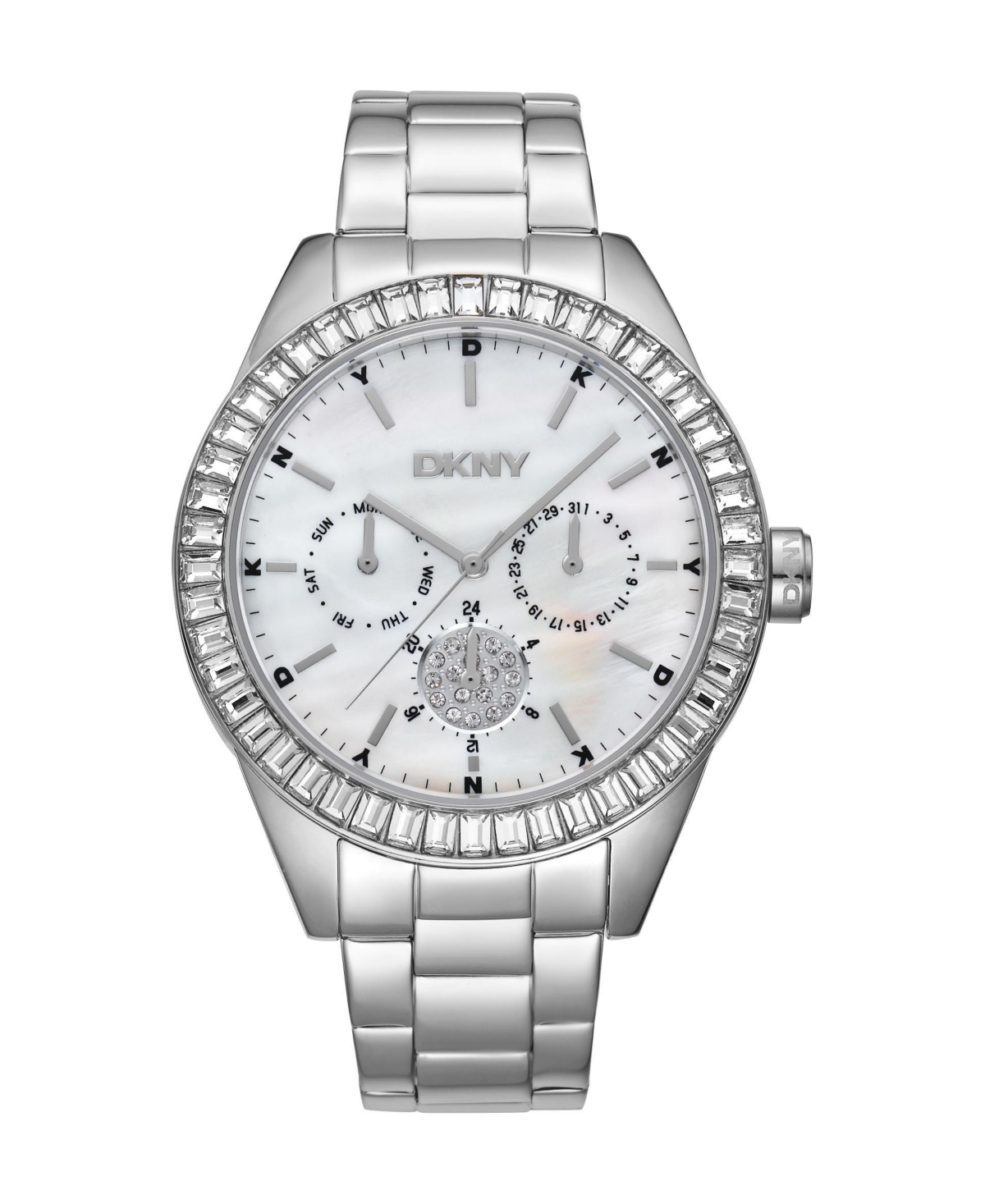 Dkny Women's Quartz Water-Resistant Evening Stainless Steel Bracelet Watch, 40mm
