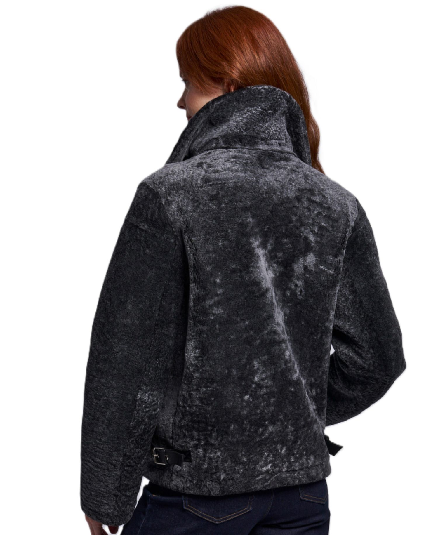 Women's Shearling Moto Jacket