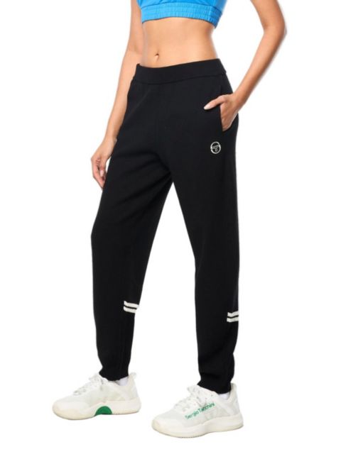 Женские брюки Sergio Tacchini Zeta Track, цвет: Чёрный