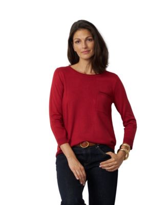 Women's Boat-Neck High-Low Sweater