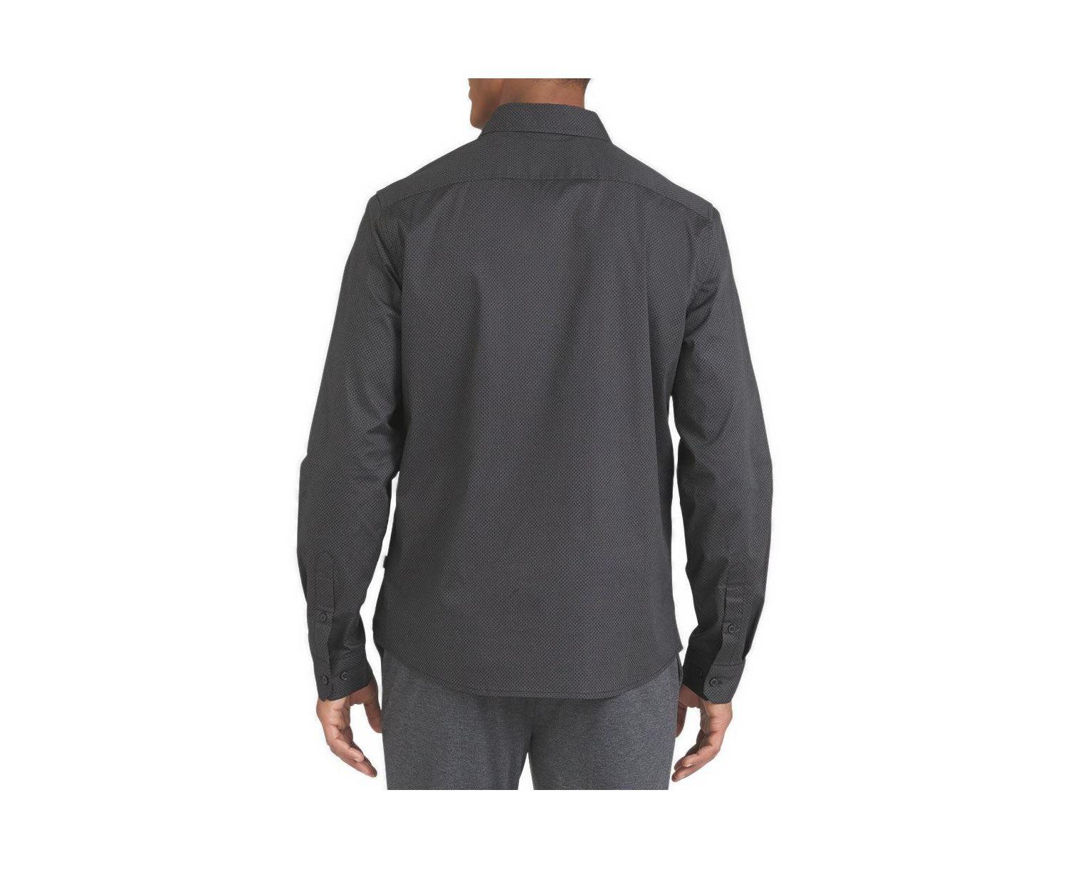 Men's Foster Long-Sleeve Point-Collar Printed Shirt