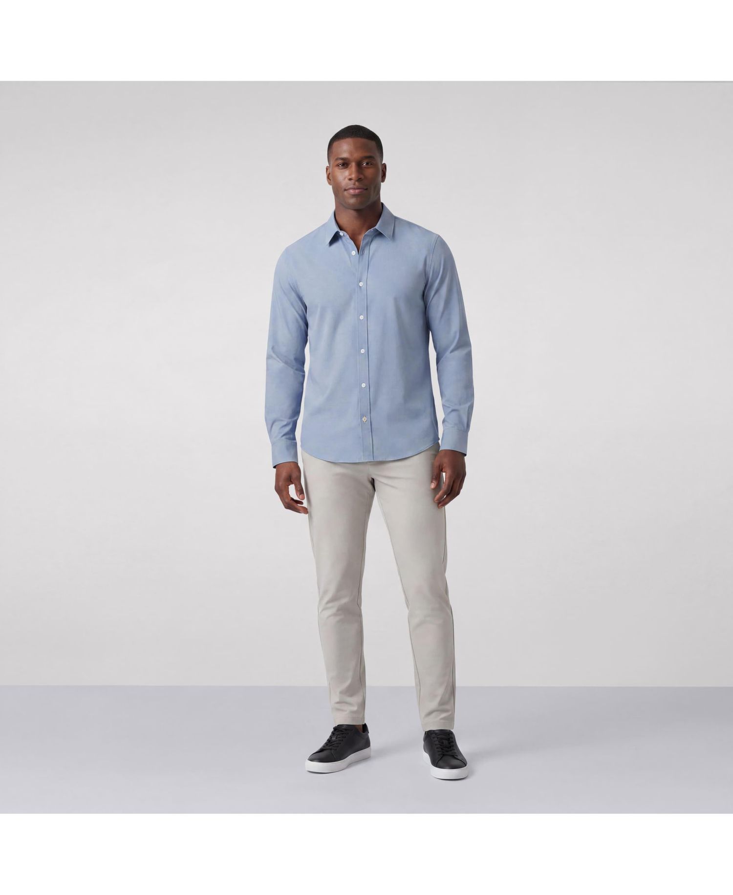 Men's Everywear Dobby-Weave Classic-Fit Dress Shirt