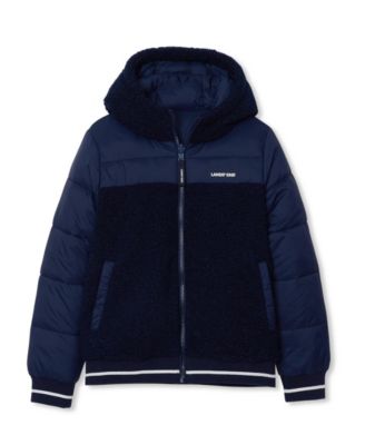Boys' and Girls' 4-16 FeatherFree Reversible Water-Resistant Hooded Jacket