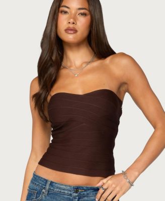 Women's Marzi Strapless Knit Bandage Top