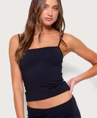 Women's Anika Cropped Square Neck Tank Top