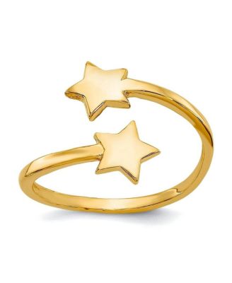 Adjustable Star Toe Ring in 10k Yellow Gold