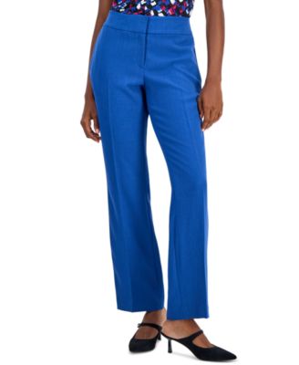 Women's Ava Straight-Leg Press-Pleat Pants, Regular & Petite