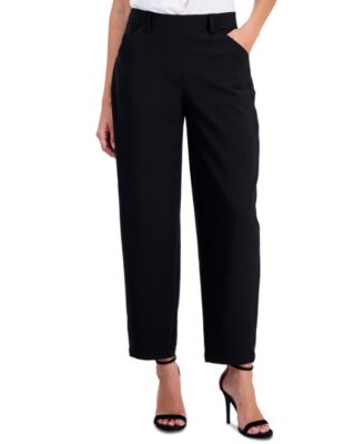 Petite Mid-Rise Barrel-Leg Pants