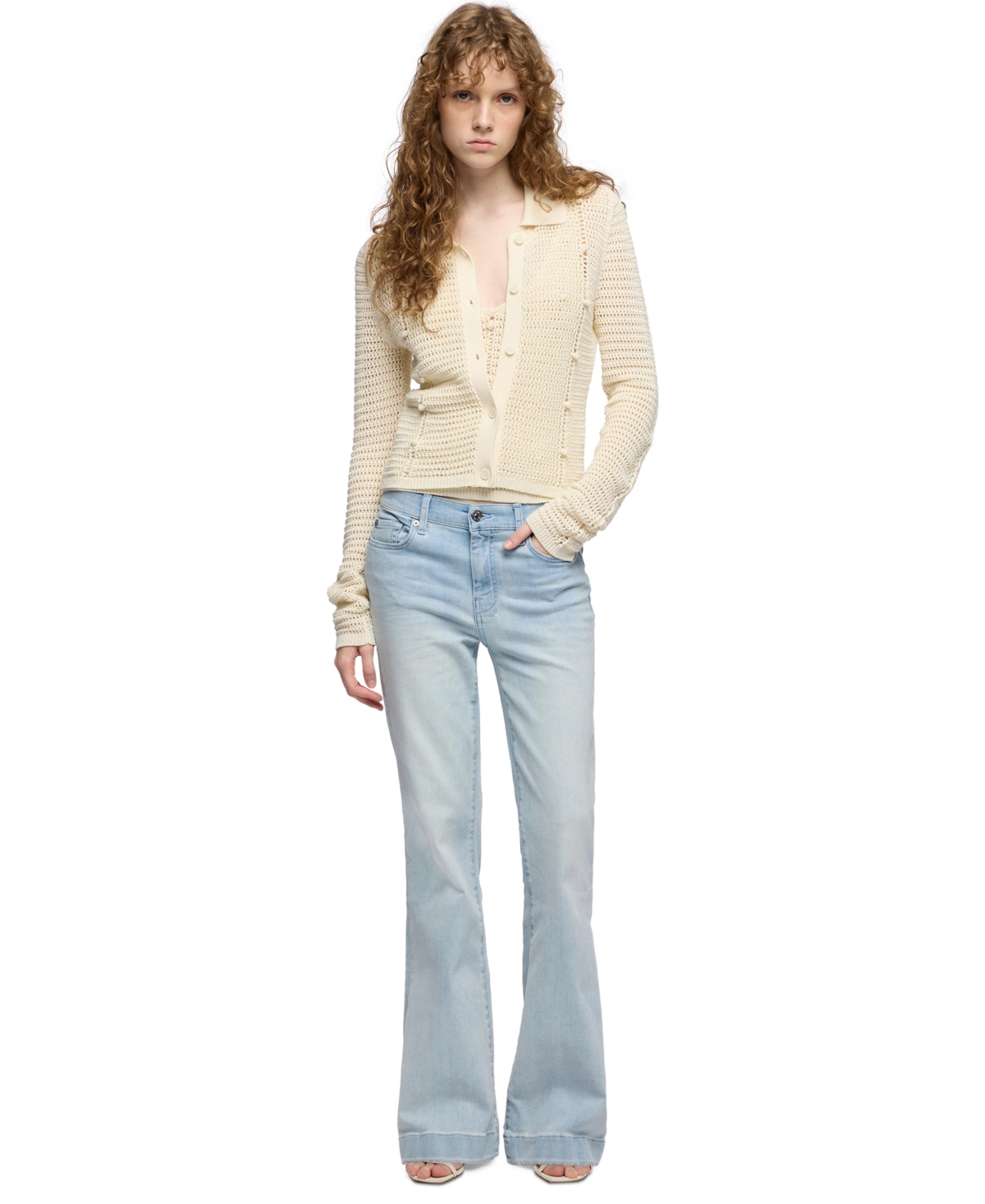 7 for All Mankind Women's Dojo Tailorless Flare-Leg Jeans - Decatur