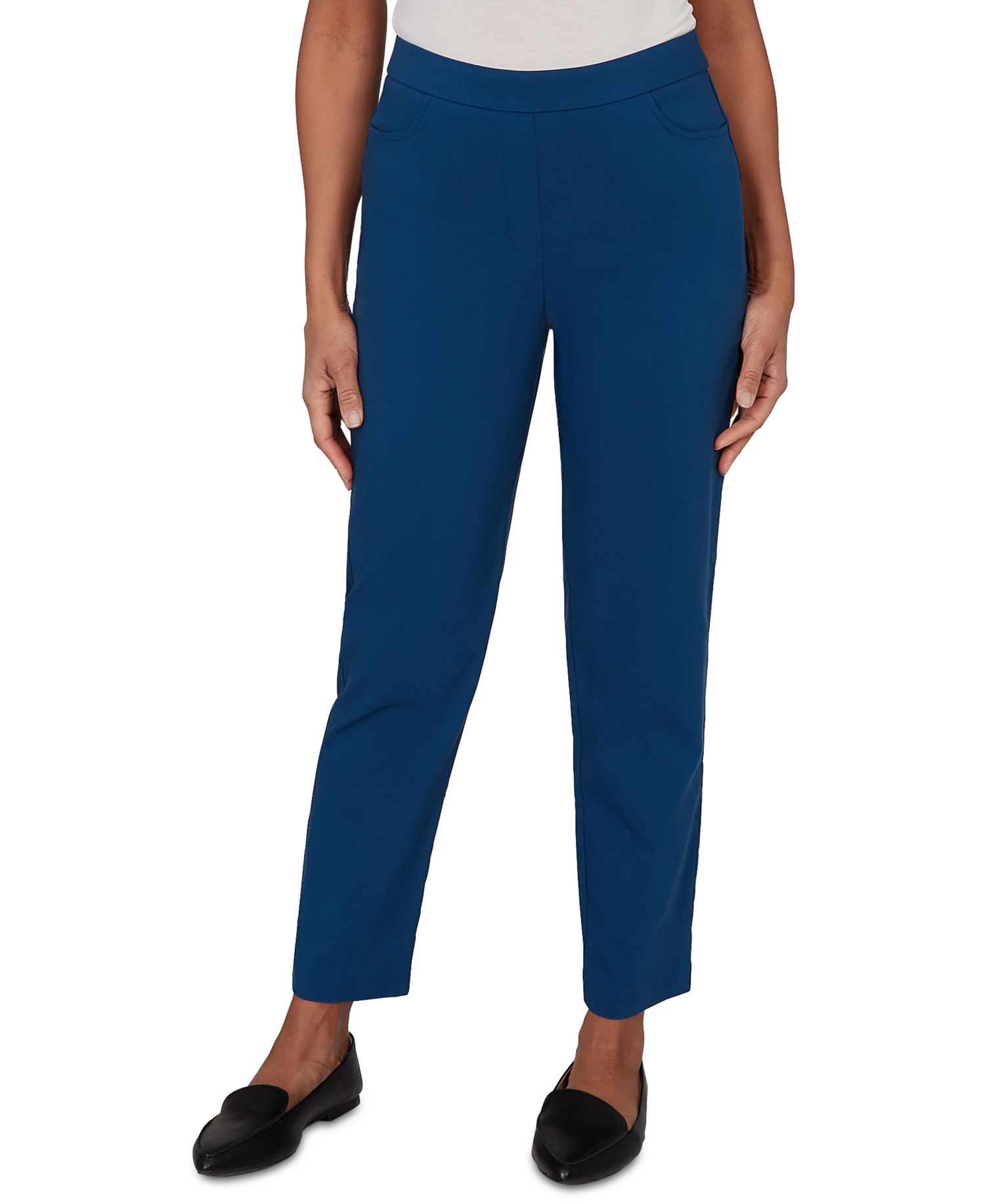 Petite Colored Allure Stretch Short-Length Pants