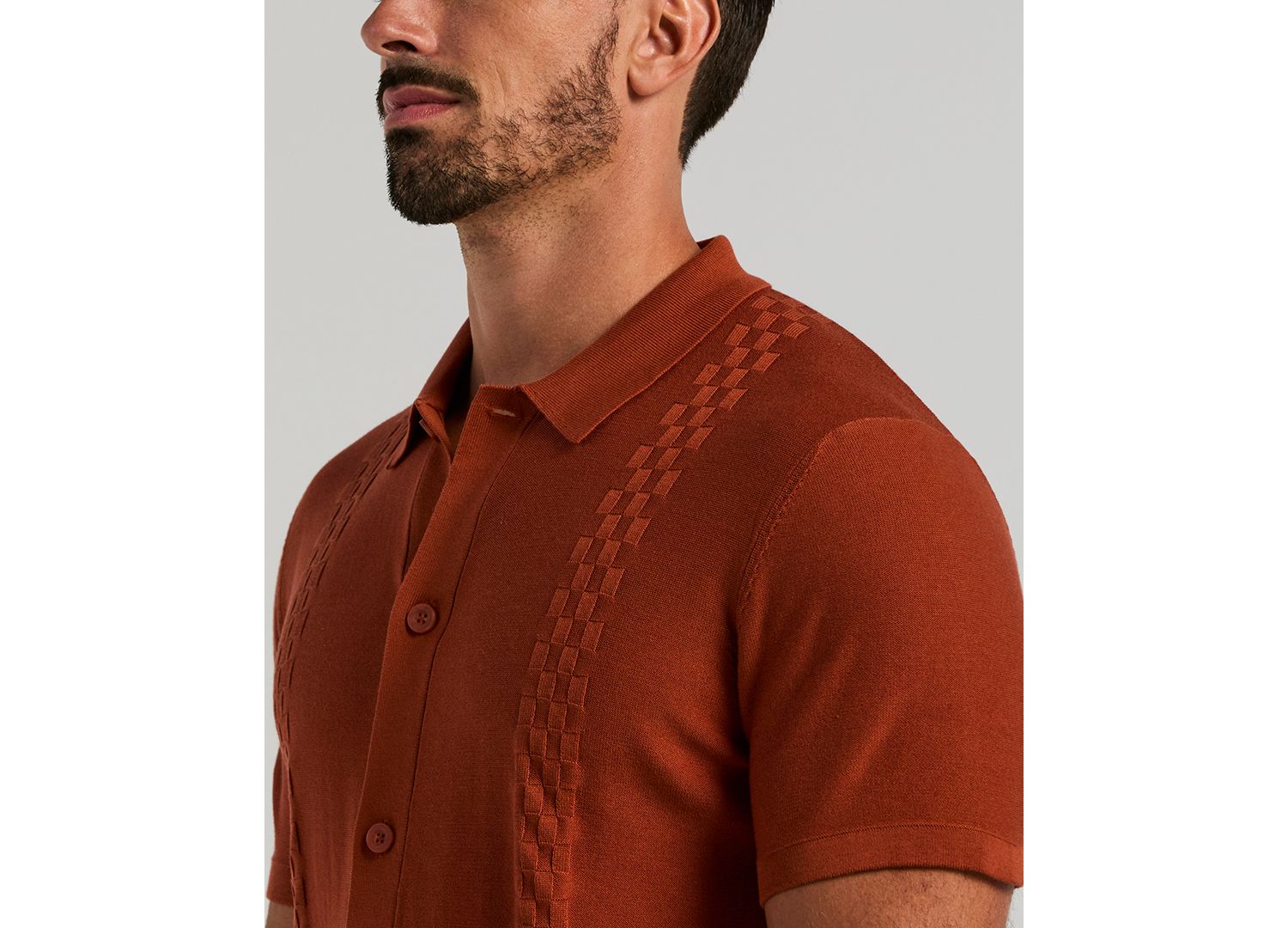 Men's Stripe Short-Sleeve Shirt