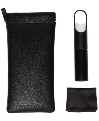 Pebble Pebbled Squeeze-Top Closure Eyeglass Case, Spray, and Cleaning Cloth, 3-Piece Set
