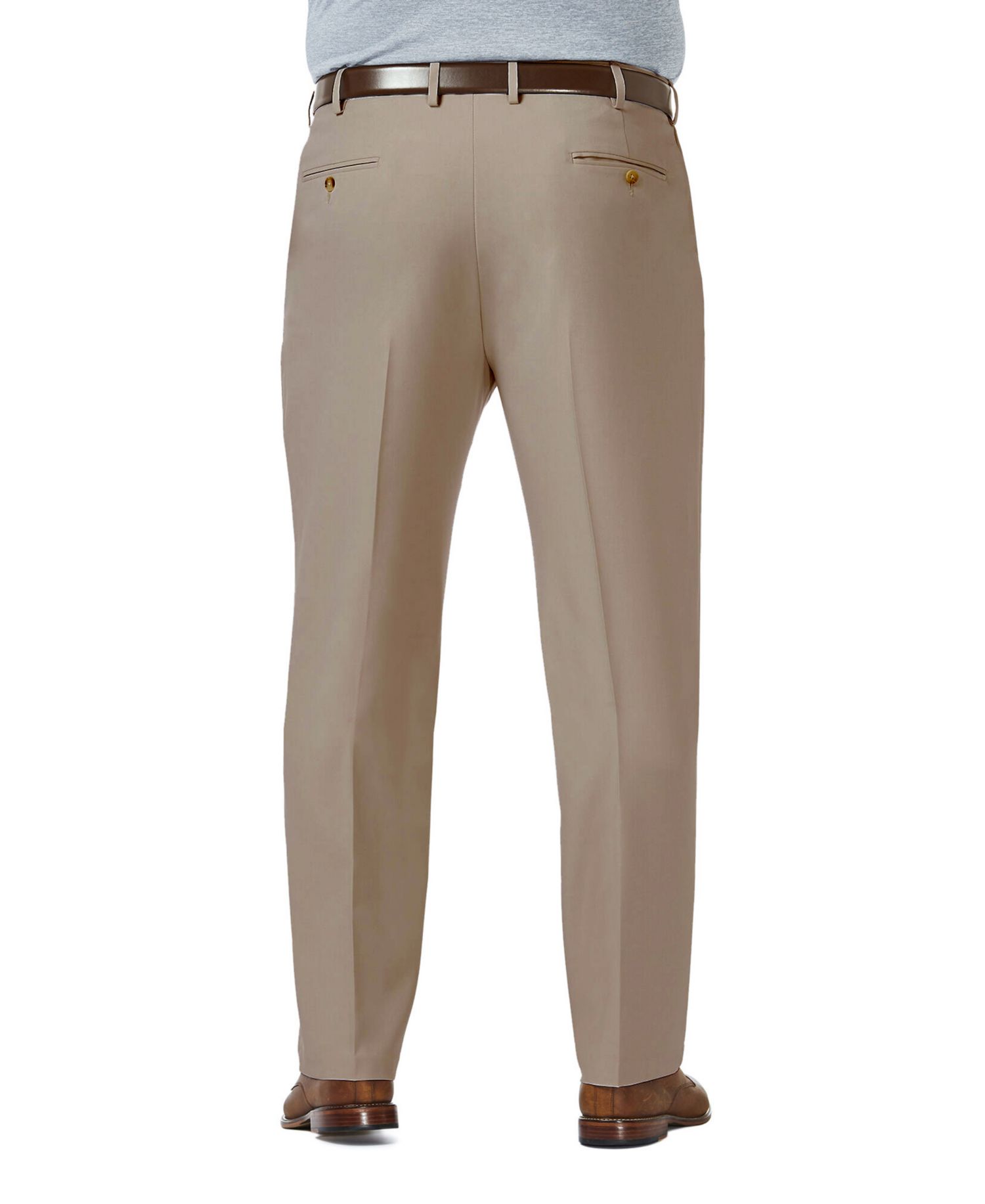 Men's Big & Tall Premium Comfort Stretch Classic-Fit Solid Flat Front Dress Pants