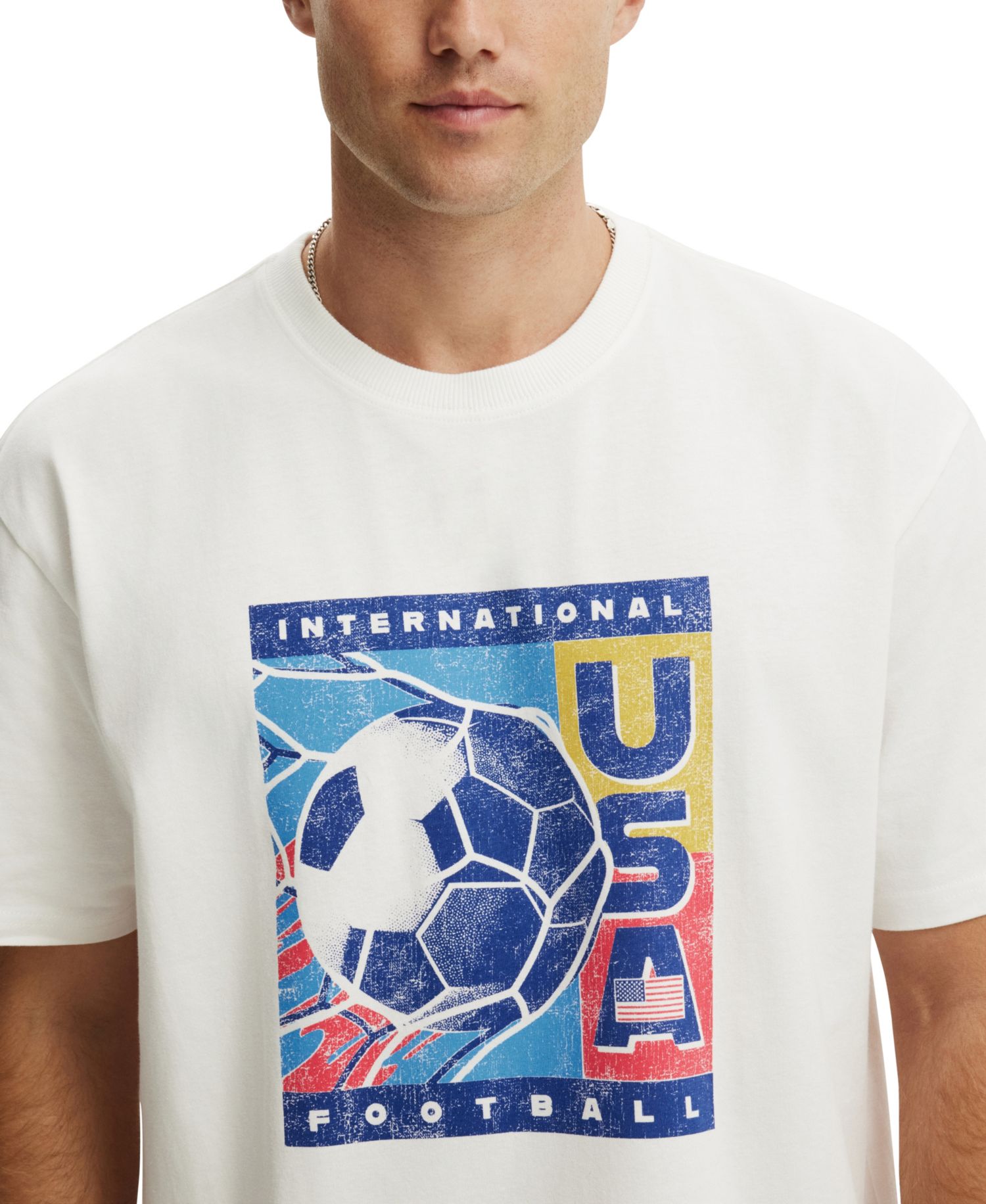 Men's Everyday Relaxed-Fit Crew Neck Graphic T-Shirt
