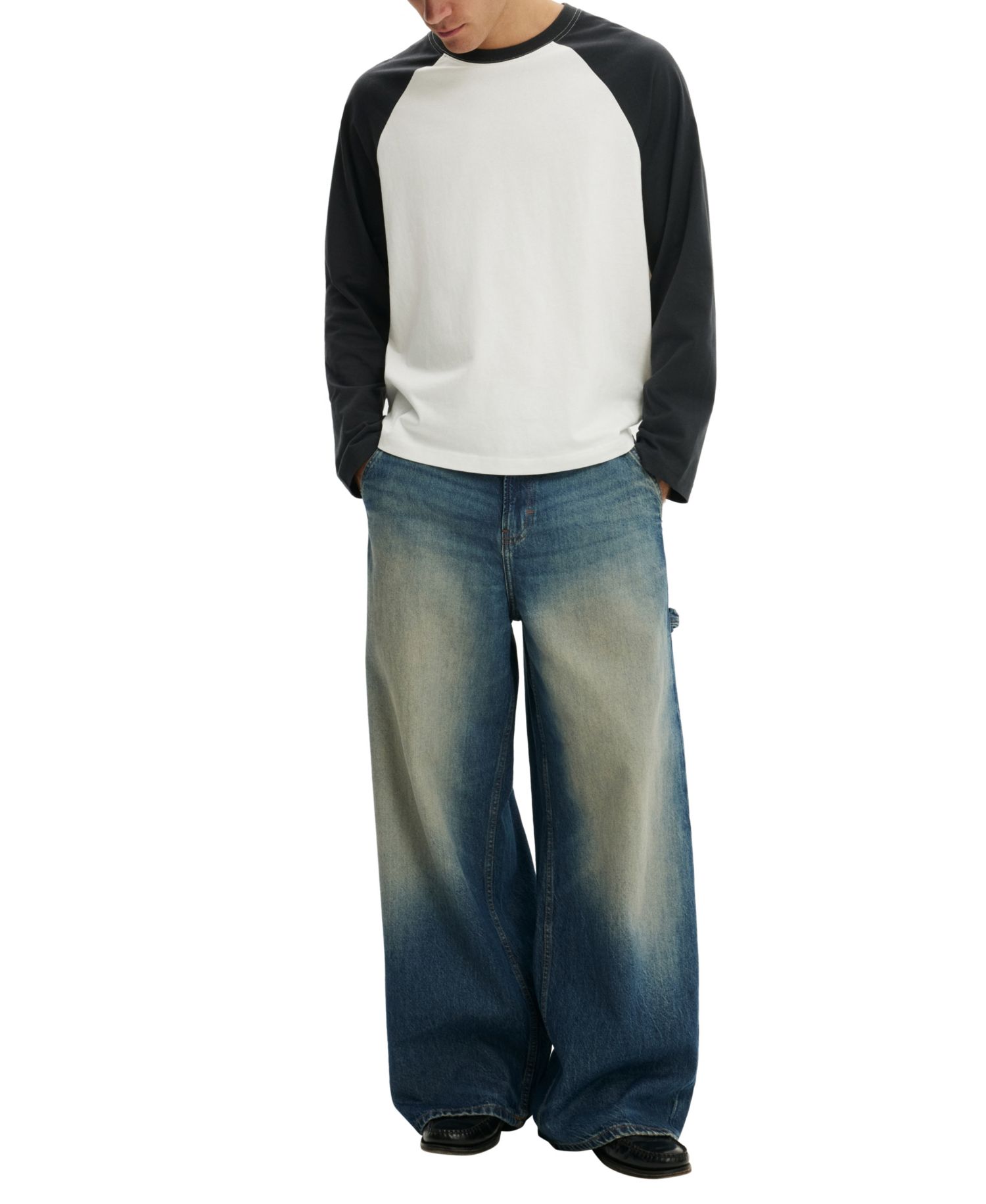 Men's Ultra Baggy & Relaxed Fit Wide Leg Jeans