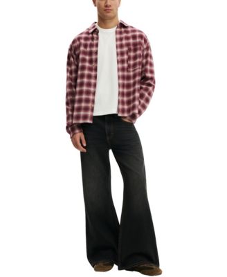 Men's Baggy Bootcut Jean Rigid Jeans