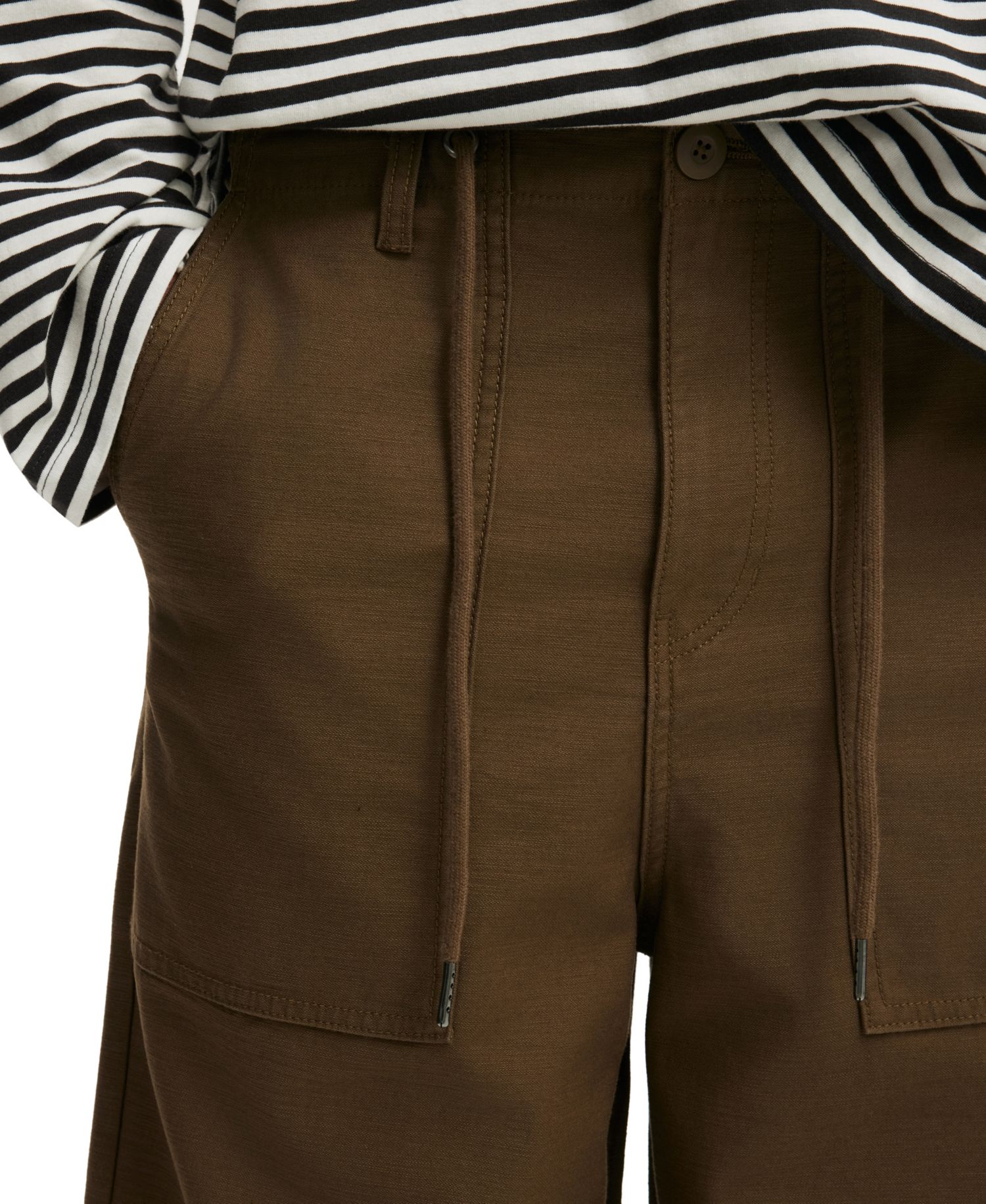 Men's Super Baggy Utility Elastic-Waist Wide-Leg Casual Pants