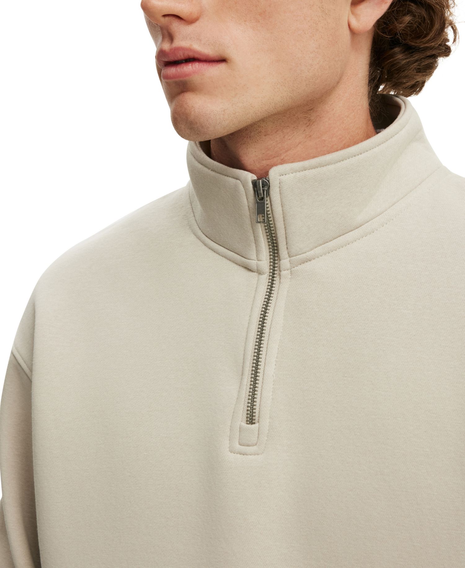 Men's 14 Zip Fleece Mock Neck Pullover