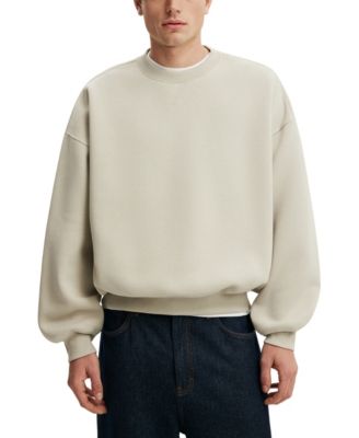 Men's Crewneck Relaxed-Fit Oversized Sweater