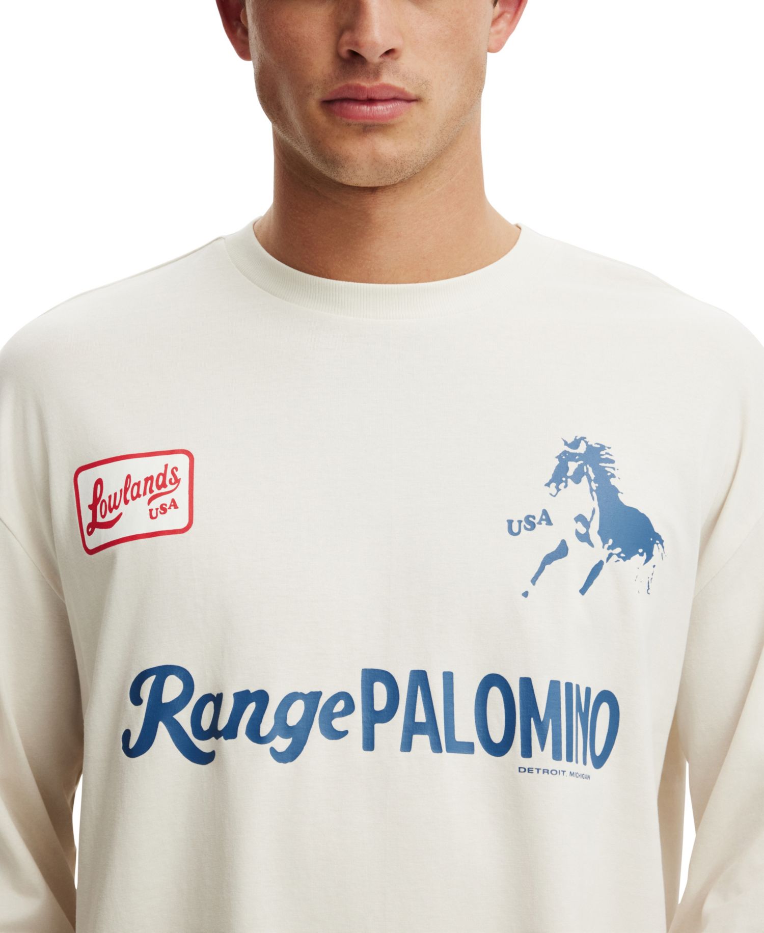 Men's Regular Fit Graphic Long Sleeve T-Shirt