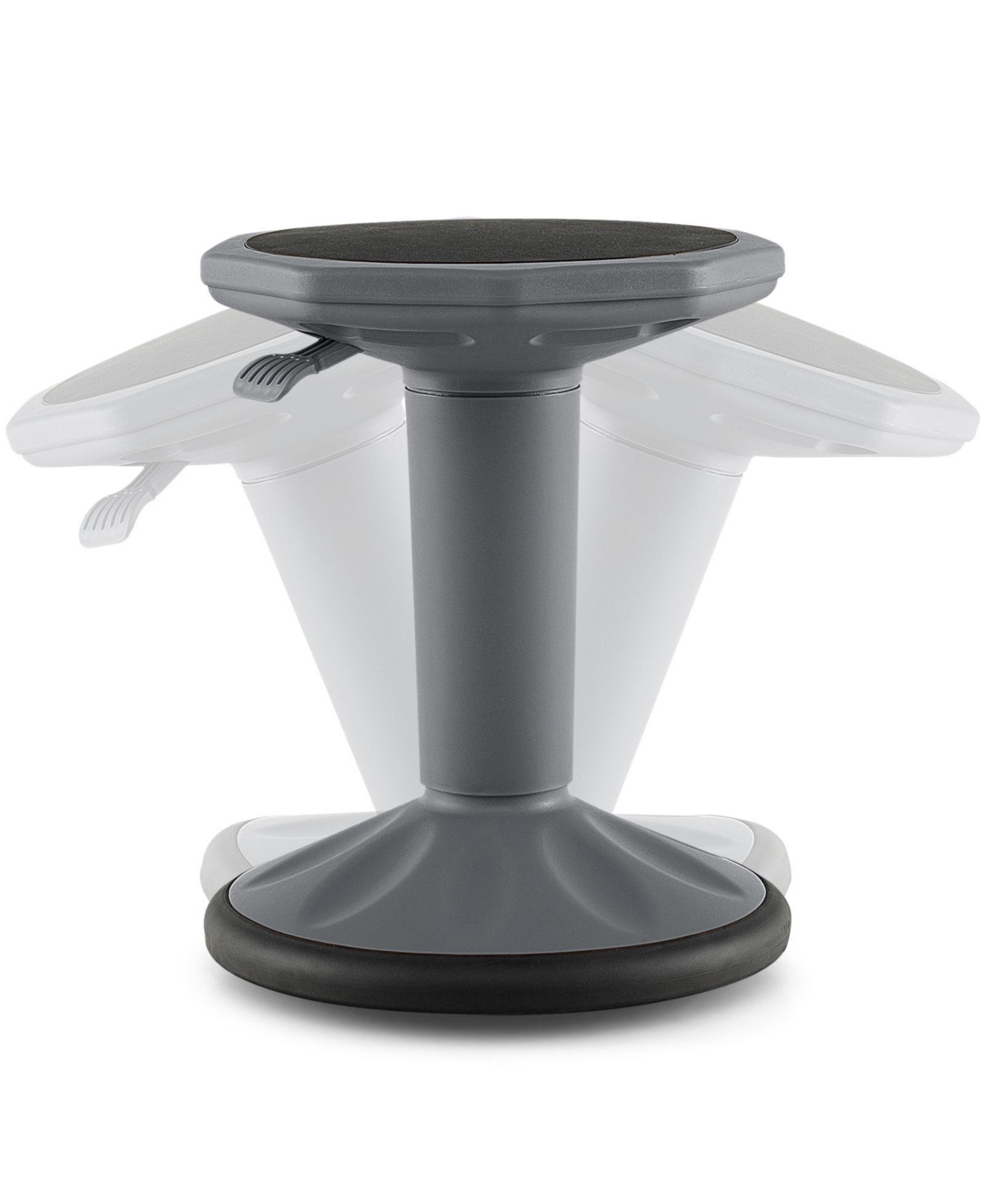 Mecale Adjustable-Height Wobble Chair Active Learning Stool for Office Stand Up Desk - Gray
