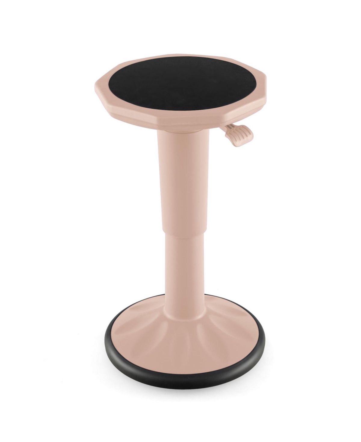 Mecale Adjustable-Height Wobble Chair Active Learning Stool for Office Stand Up Desk - Pink