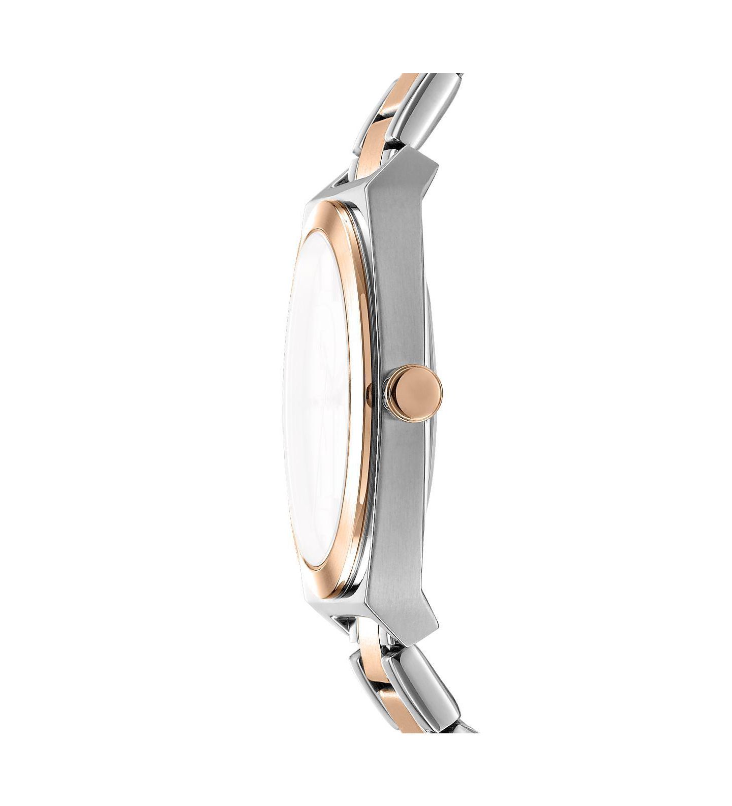 Женские часы DKNY Quartz Water-Resistant Two-Tone Stainless Steel Bracelet Watch, 38mm, цвет: Серебряный — фото 2