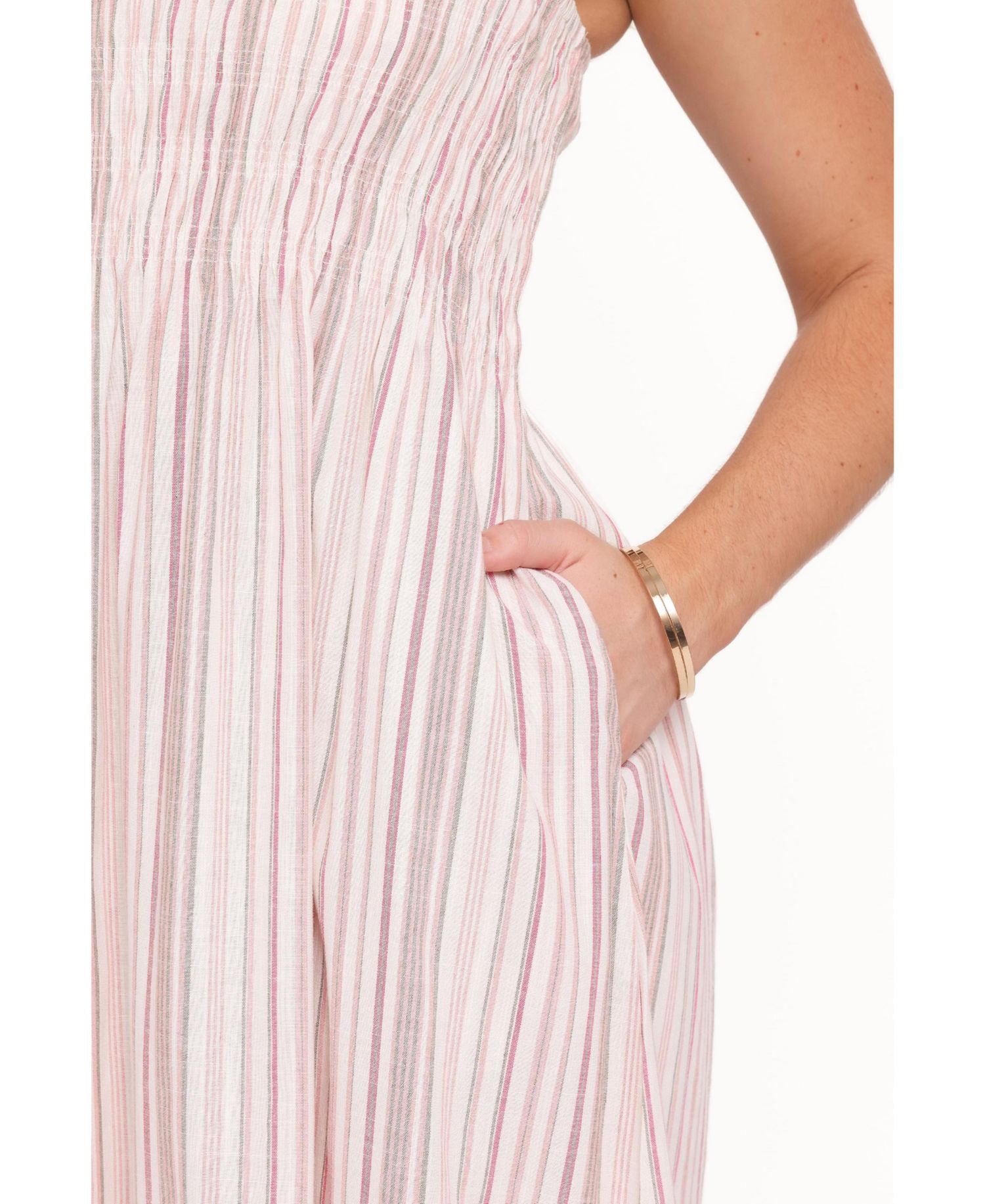 Women's Bindy Square-Neck Shirred-Bust Maxi Dress