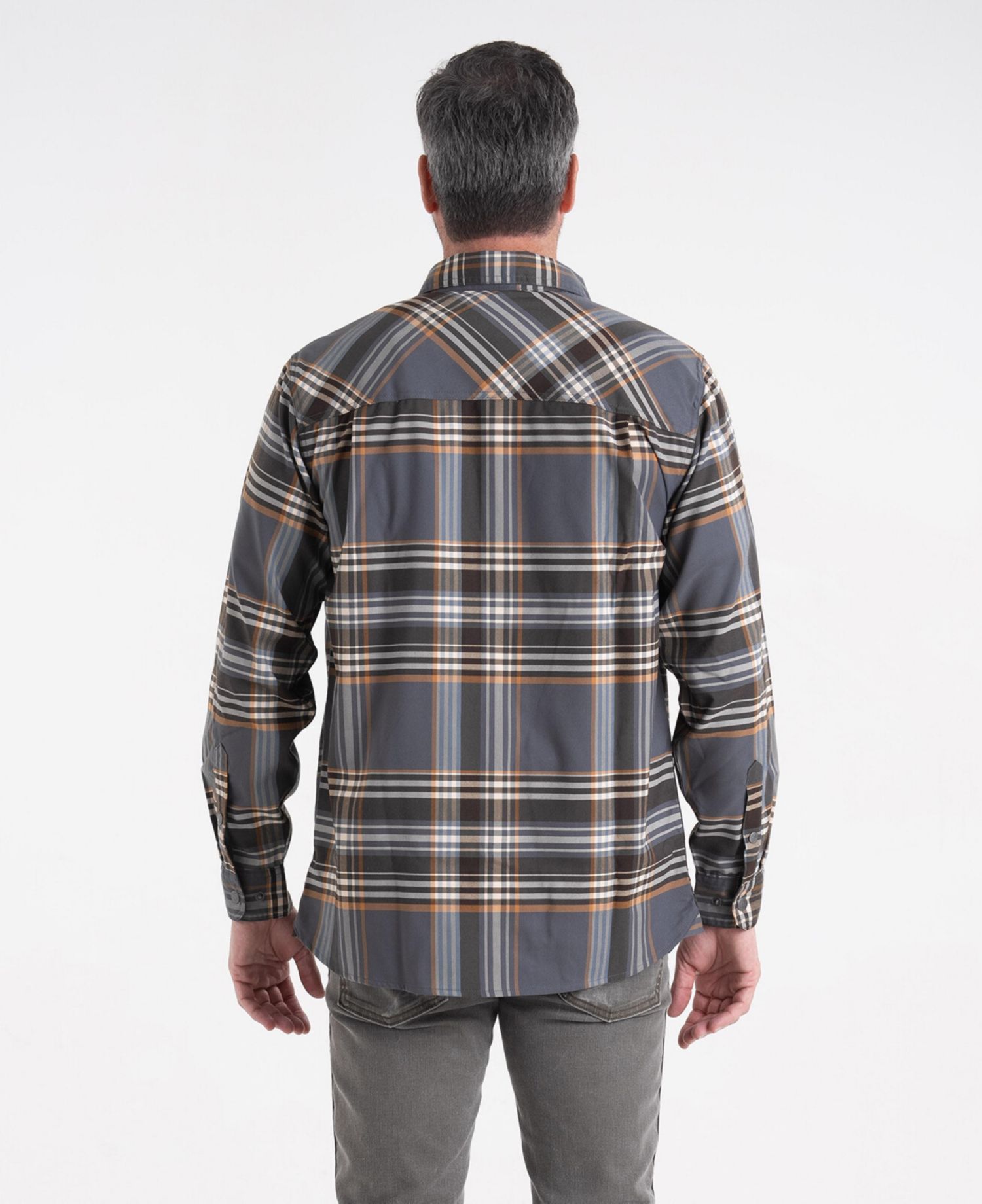 Men's Big & Tall Everest Flannel Long-Sleeve Plaid Relaxed-Fit Button-Down Shirt