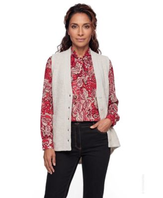 Women's Henny V-Neck Boucl&eacute; Sweater Vest