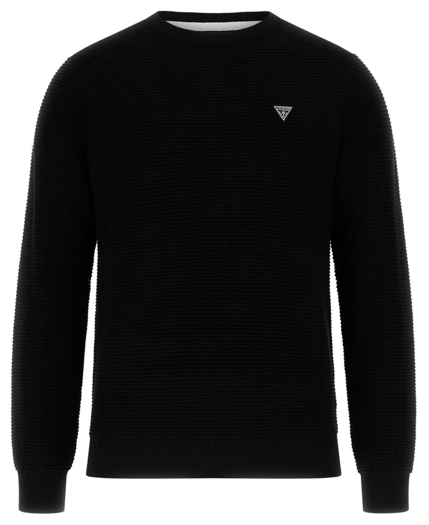 Men's Waffle Stitch Long-Sleeve Regular-Fit Sweater