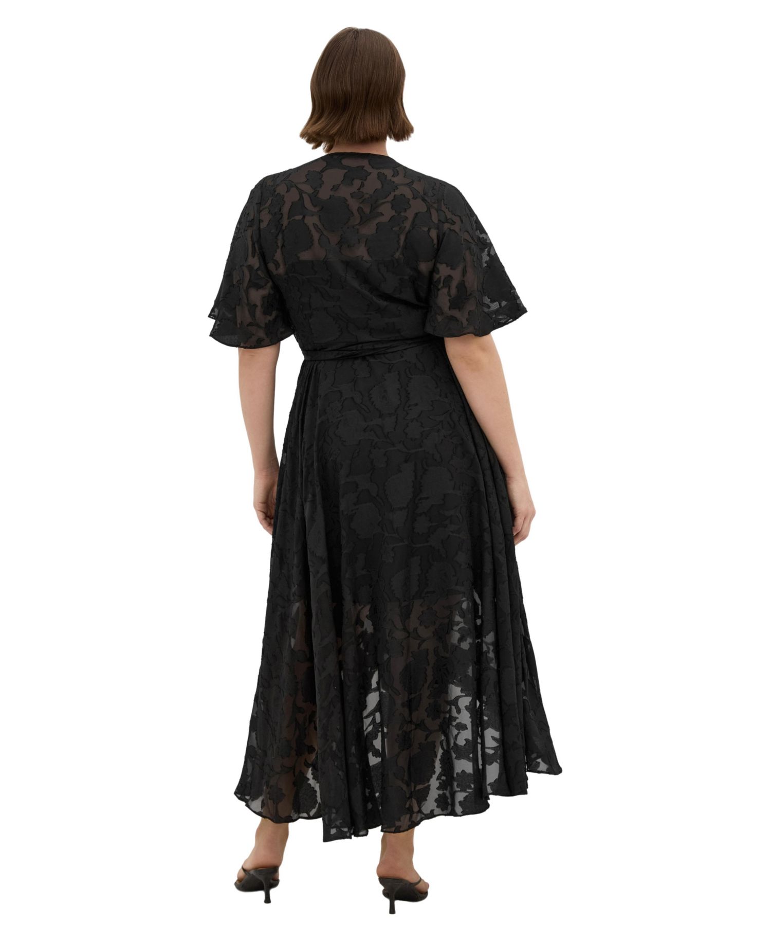 Women's Plus Size Love Wrap Maxi Dress