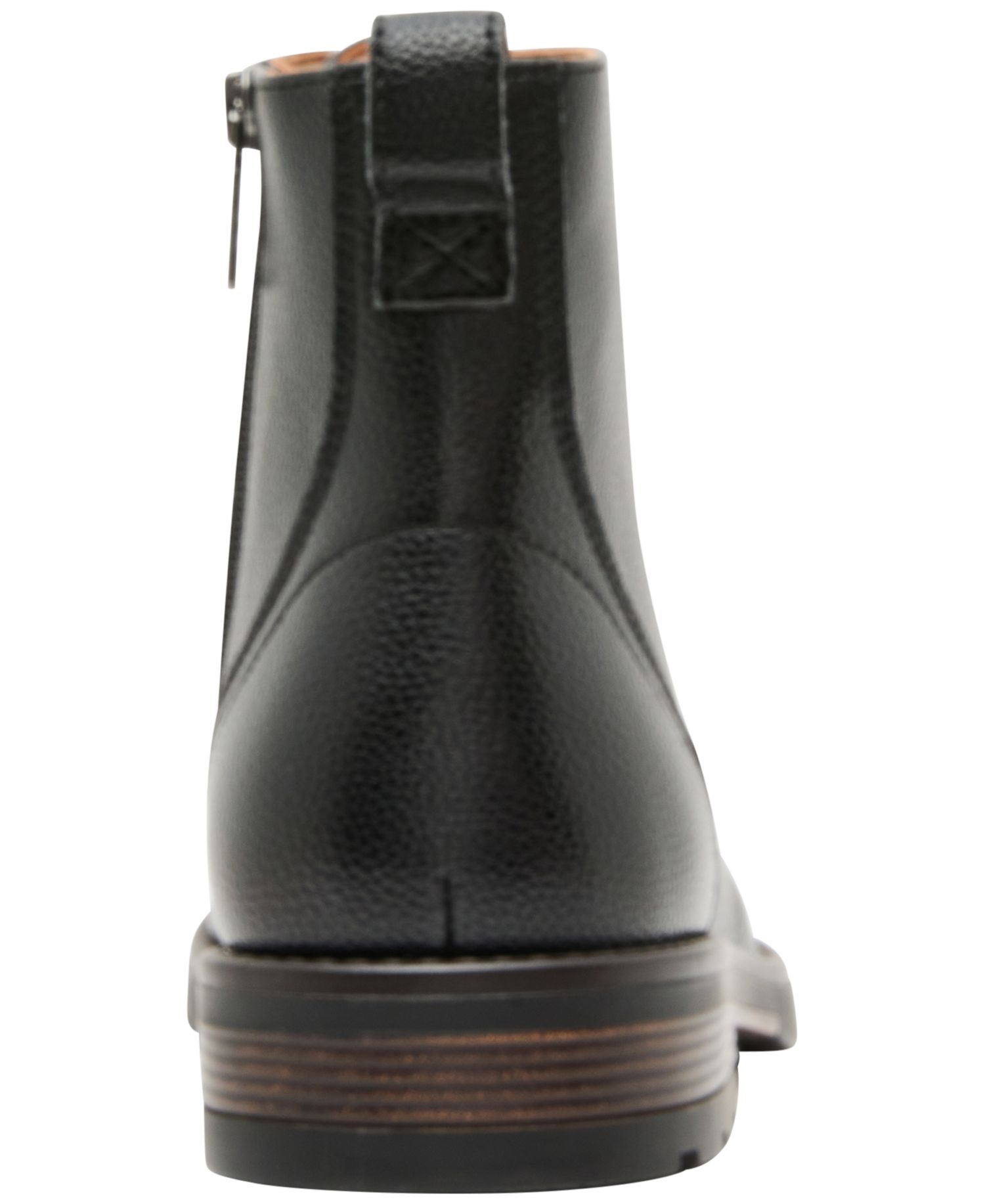 Men's Mmetty Combat Round Toe Faux Leather Boots