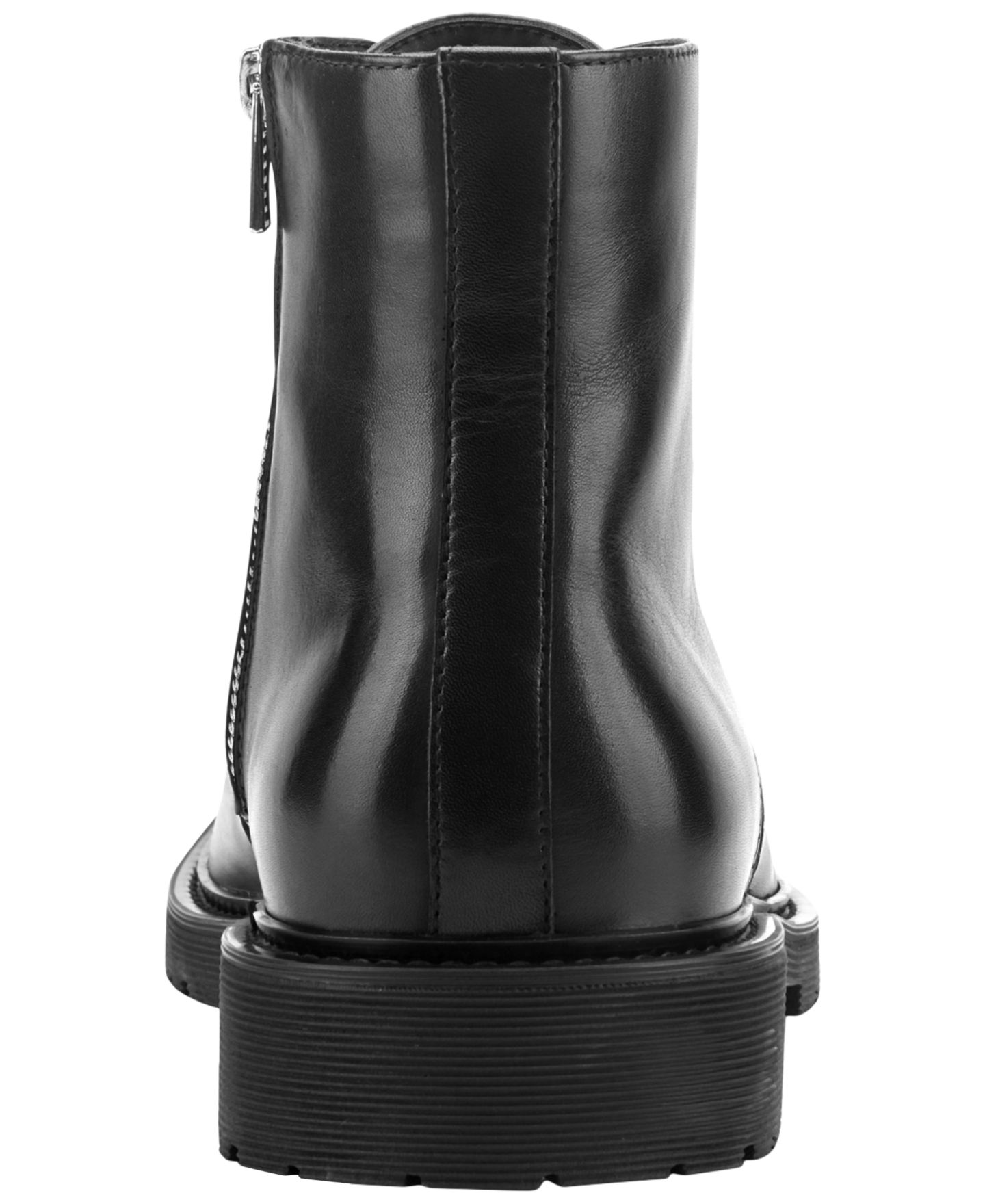 Мужские ботинки Kenneth Cole New York Dismon Leather Lace-Up Combat, цвет: Чёрный — фото 3