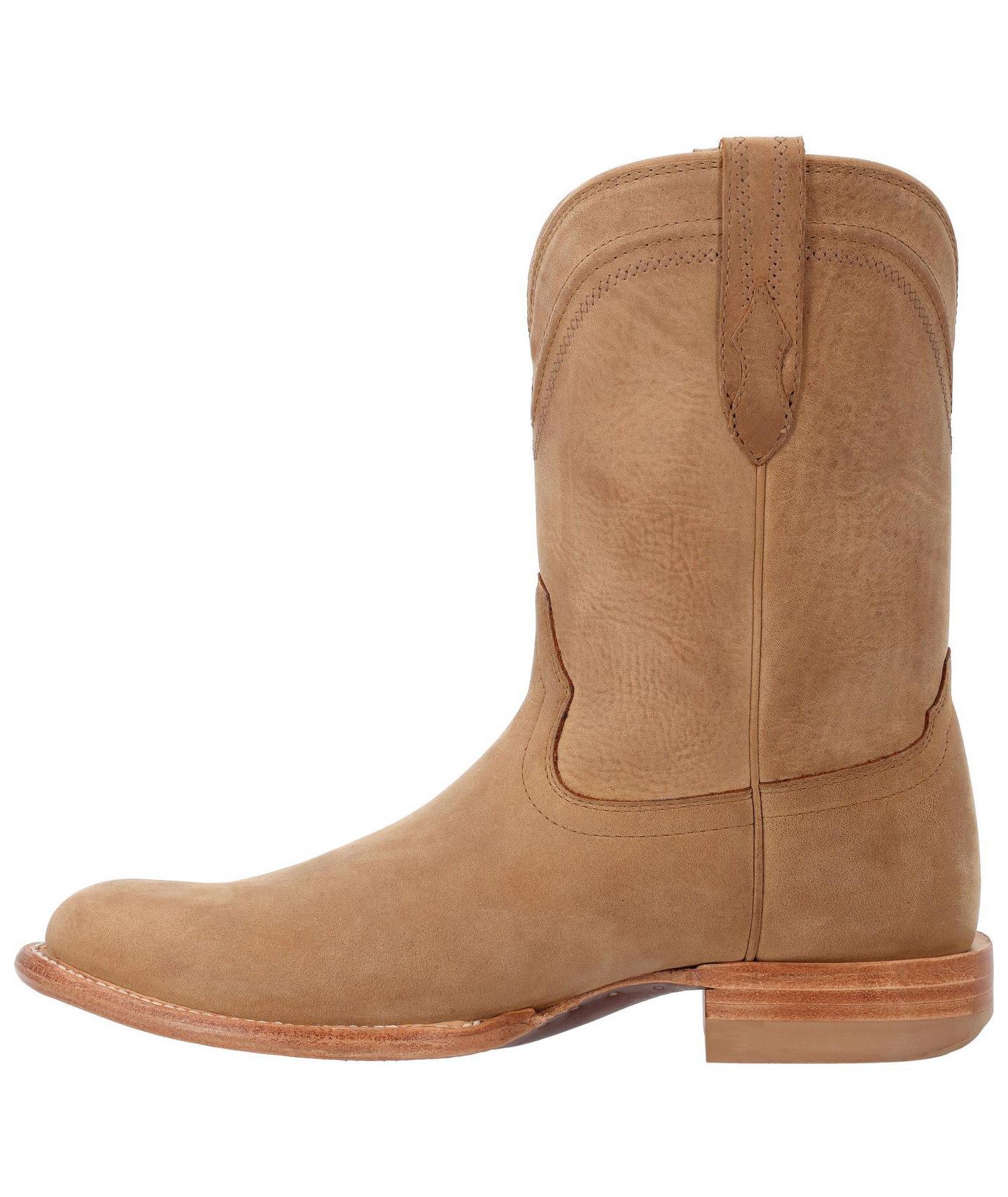 Мужские ботинки Durango Santa Fe Full-Grain Leather Mid Calf Round Toe Roper, цвет: Песочный дюнный — фото 6