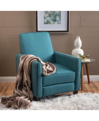 27.5" Push Back Recliner Armchair with Wood Legs