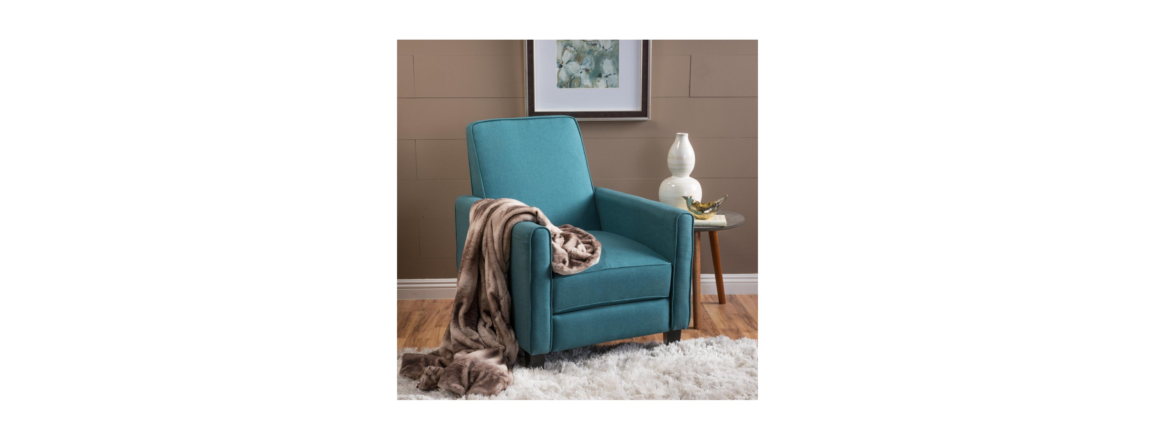 Streamdale Furniture 27.5" Push Back Recliner Armchair with Wood Legs