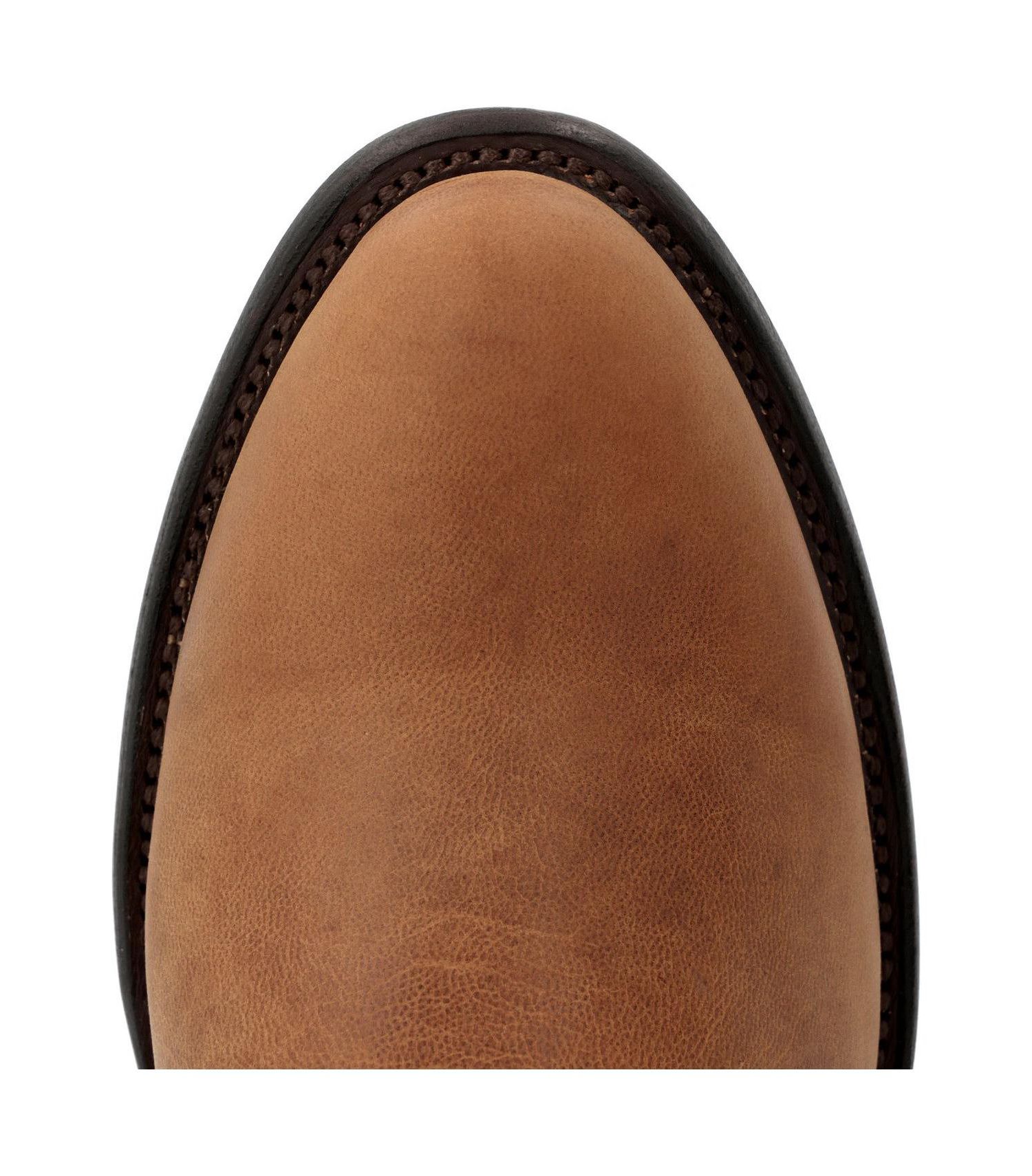 Men's Santa Fe Full-Grain Leather Mid-Calf Round Toe Boots