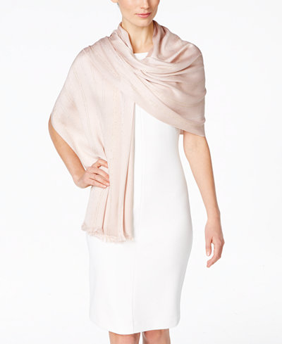 INC International Concepts Metallic Stripe Scarf, Only at Macy's