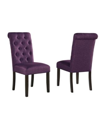 Leviton Solid Wood Tufted Asons Dining Chair, Set of 2