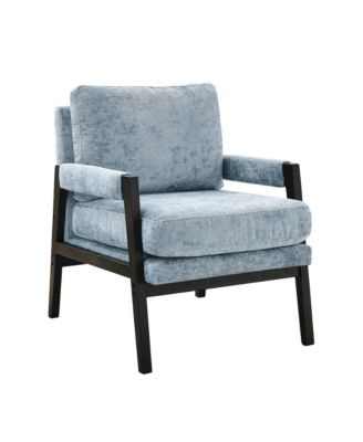 Kelly Mid-Century Modern Chenille Upholstered Accent Armchair