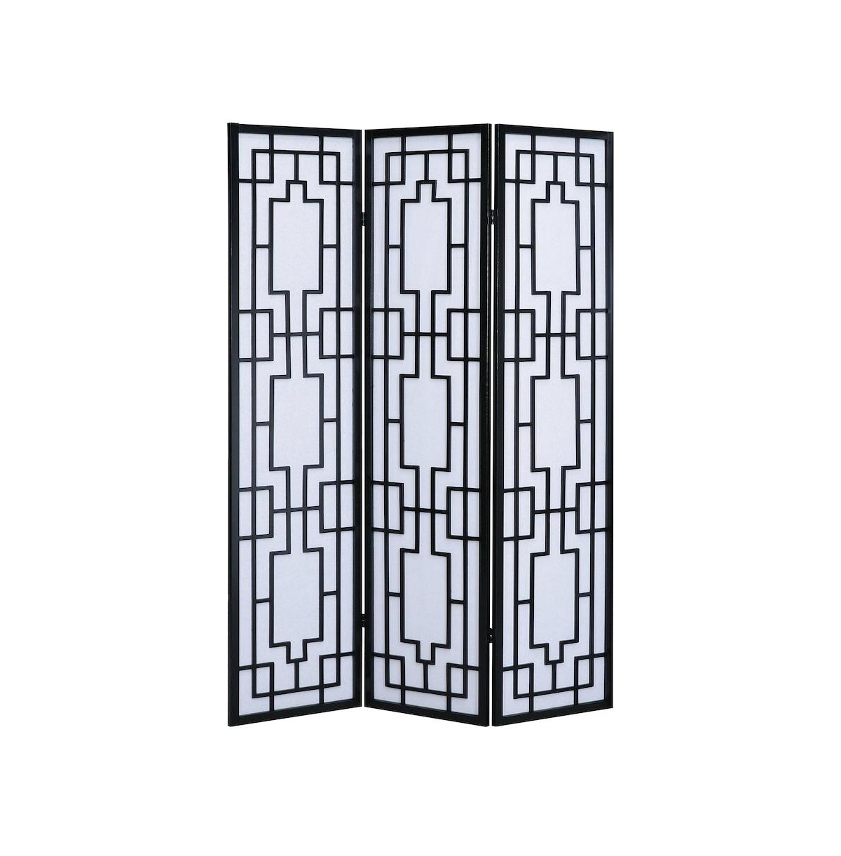 Roundhill Furniture Sudoku 3 Panel Room Divider Screen